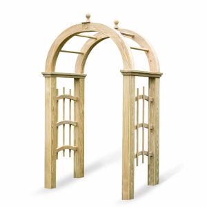 arched arbor wood