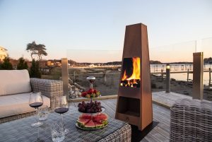 outdoor wood burning stove